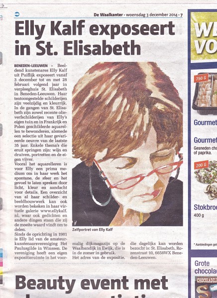 Expositie in St. Elisabeth in Beneden Leeuwen, 2014