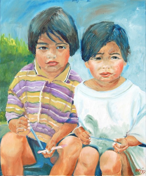 Kindjes in Indonesië