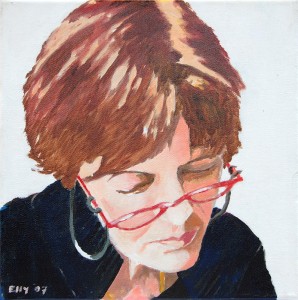 Zelfportret, Elly Kalf, 2007